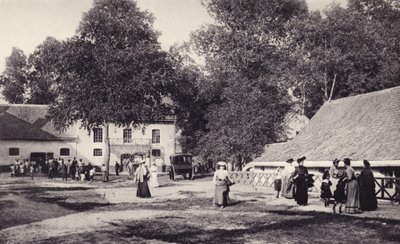 Le Touquet, ladorna och byres etc, som 1903 arrangerades för att ta emot gäster i det som var det första Hermitage Hotel av French Photographer