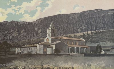 Leoncel, View of the Abbey, Cote N E av French Photographer