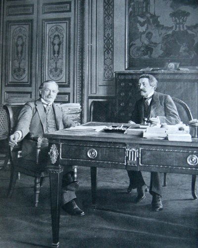 Lloyd George och Aristide Briand, 1916 av French Photographer