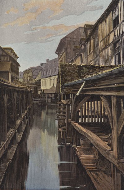 Louviers, tvättstuga och trähus av French Photographer