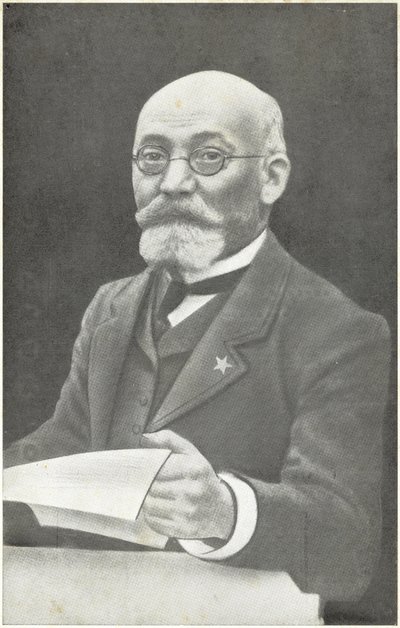 Ludwik Lejzer Zamenhof, polsk uppfinnare av esperanto (s/v foto) av French Photographer