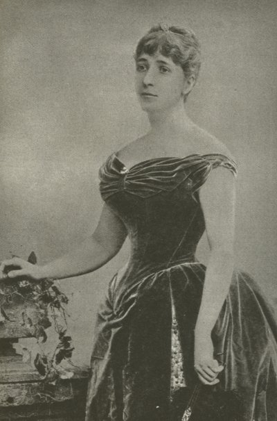 Madame Marguerite De Bonnemain, general Boulangers älskarinna (s/v foto) av French Photographer
