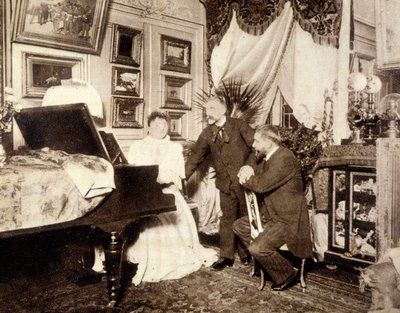Mallarme och Manet - fotografering av French Photographer