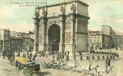 Marseille, Triumfbågen av Porte Daix av French Photographer