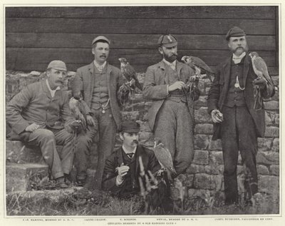 Medlemmar i Old Hawking Club av French Photographer