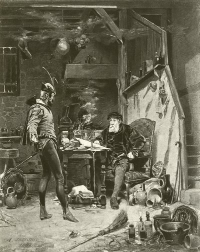 Mefistofeles och Faust (gravyr) av French Photographer