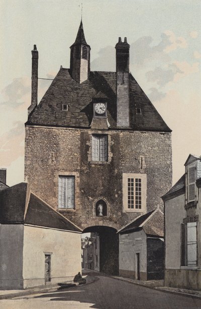 Meung, stadsporten, känd som Porte d’Amont av French Photographer