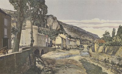 Meyrueis, La Jonte, i nedre delen av staden av French Photographer