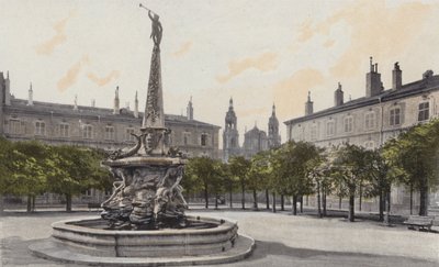 Nancy, Fontaine och Place dAlliance av French Photographer