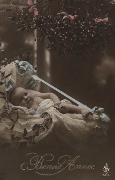Nyårskort med baby av French Photographer