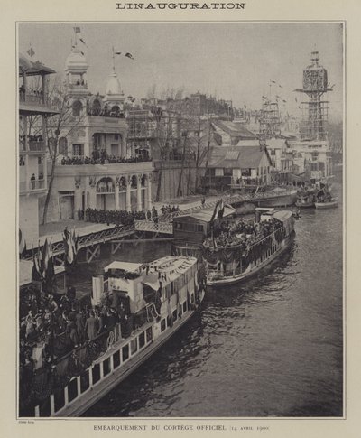 Invigning av Exposition Universelle 1900, Paris (s/v foto) av French Photographer