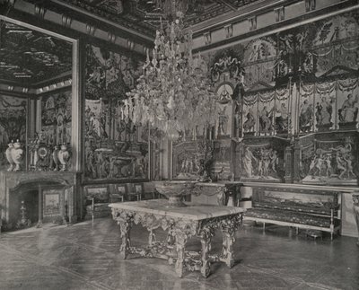 Palace of Fontainebleau, receptionssalong (s/v foto) av French Photographer