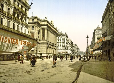 Börspalatset på La Canebière i Marseille, pub. c.1900 av French Photographer