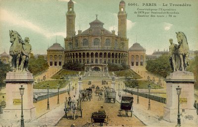 Palais du Trocadero, Paris, tidigt 1900-tal (vykort) av French Photographer