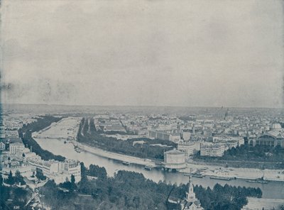 Panorama över Paris, från Trocadero (s/v foto) av French Photographer