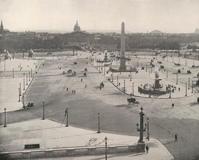 Paris: En utsikt mot söder med utsikt över Place de la Concorde (s/v foto) av French Photographer