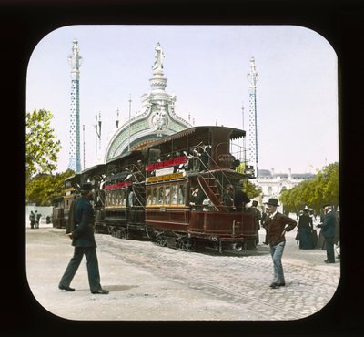 Parisutställning: huvudingången, 1900 (lanternrutschbana) av French Photographer