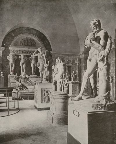 Paris: Gallery of the River God Tiber, Louvren (s/v foto) av French Photographer