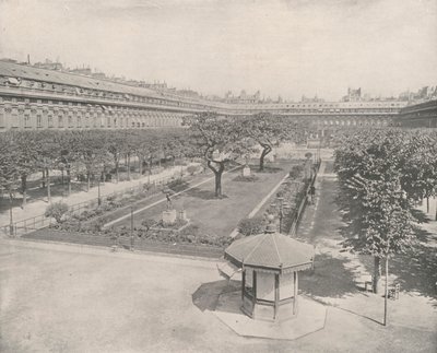 Paris: Palais Royals trädgård (s/v foto) av French Photographer