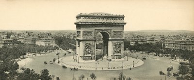 Paris, Triumfbågen, den okände soldatens grav och Place de lEtoile, Triumfbågen? av French Photographer