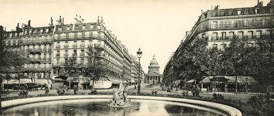 Paris, Pantheon och Soufflot Street, Pantheon och Soufflot Street av French Photographer