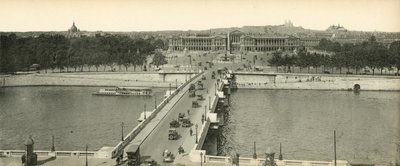 Paris, Panorama över Place de la Concorde, Concorde Place, Panorama av French Photographer