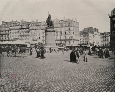 Paris: Place de Clichy (s/v foto) av French Photographer
