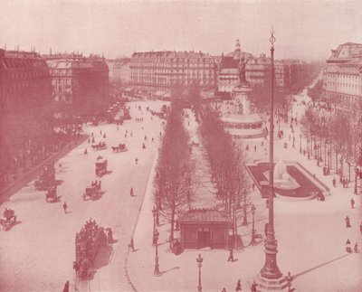 Paris: Place de la Republique (s/v foto) av French Photographer