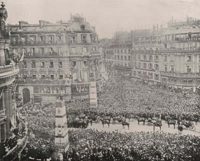 Paris: Mottagande av ryssarna på Military Club (s/v foto) av French Photographer