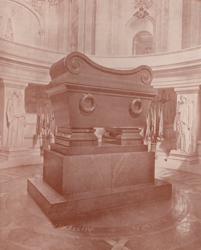 Paris: Sarkofag och Napoleons grav (s/v foto) av French Photographer