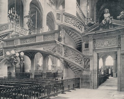 Paris: Sektion av kören i St Etienne-du-Mont (s/v foto) av French Photographer