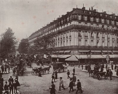 Paris: The Grand Hotel och Cafe de la Paix (s/v foto) av French Photographer