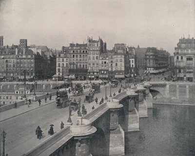 Paris: Pont Neuf, eller nya bron (s/v foto) av French Photographer