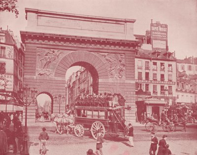 Paris: Porte St Martin (s/v foto) av French Photographer