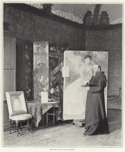 Paul-Albert Besnard i sin verkstad av French Photographer