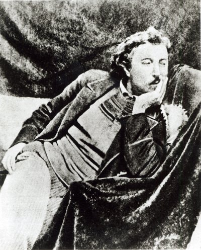 Paul Gauguin (1848-1903) (svartvitt foto) av French Photographer