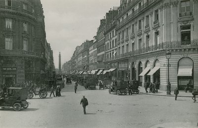 Perspektiv av Rue de la Paix, Perspektiv på Fredens gata (fotogravyr) av French Photographer