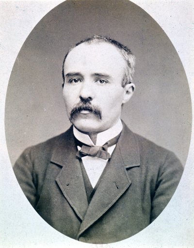 Fotografi av Georges Clémenceau young (1841 - 1929) omkring 1870 - 1880. av French Photographer