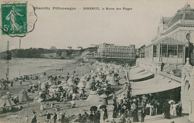 Pittoreska Biarritz - Biarritz, strändernas drottning. Vykort skickat 1913. av French Photographer