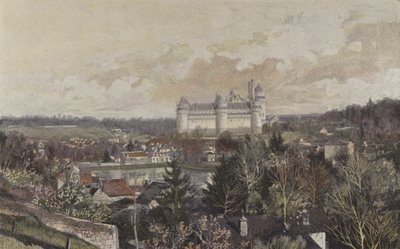 Pierrefonds, Allmän vy tagen från klippan av French Photographer