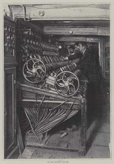 Spelar orgel på Parisoperan (s/v foto) av French Photographer