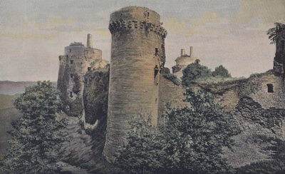 Pledeliag, ruinerna av Chateau de la Hunaudaye av French Photographer