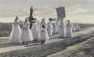 Ploare, Pardon, Procession på landsbygden av French Photographer