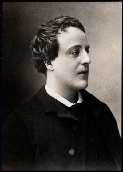 Porträtt av Adolphe Leon Willette (1857-1926), fransk målare, illustratör, karikatyrtecknare och litograf. av French Photographer
