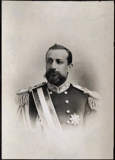 Porträtt av Albert I av Monaco (1848-1922), Prins av Monaco. av French Photographer