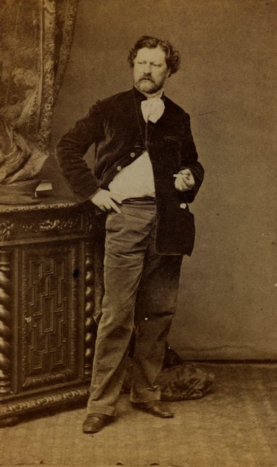 Porträtt av Alexandre Bida (s/v foto) av French Photographer