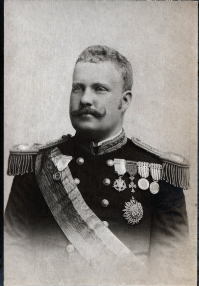 Porträtt av Carlos I av Portugal (1863-1908), kung av Portugal. av French Photographer