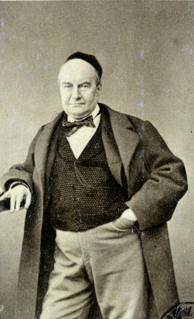 Porträtt av Charles Augustin Sainte Beuve (1804 - 1869) (Sainte-Beuve), författare, journalist och litteraturkritiker. av French Photographer