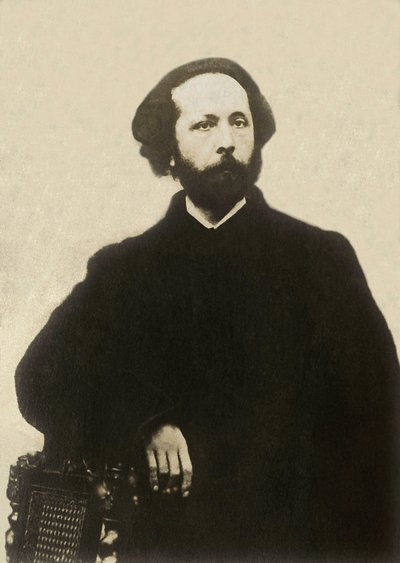 Porträtt av Edouard Lalo (1823-1892), fransk kompositör. Fotografi, sent 1800-tal, Paris. av French Photographer