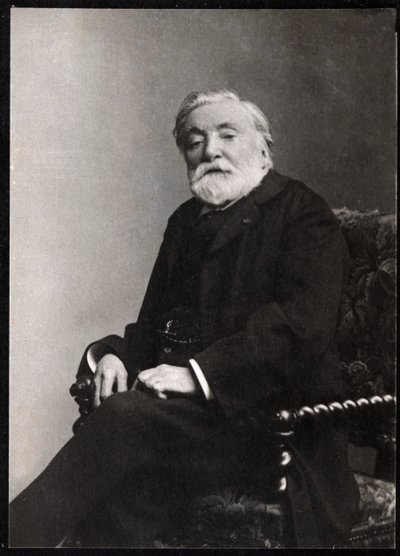 Porträtt av Etienne Charles Henri, viscount av Bornier (1825-1901), fransk poet och dramatiker. av French Photographer
